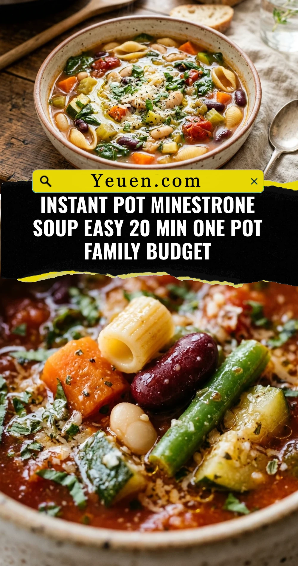 Instant Pot Minestrone Soup Easy 20 Min One Pot Family Budget