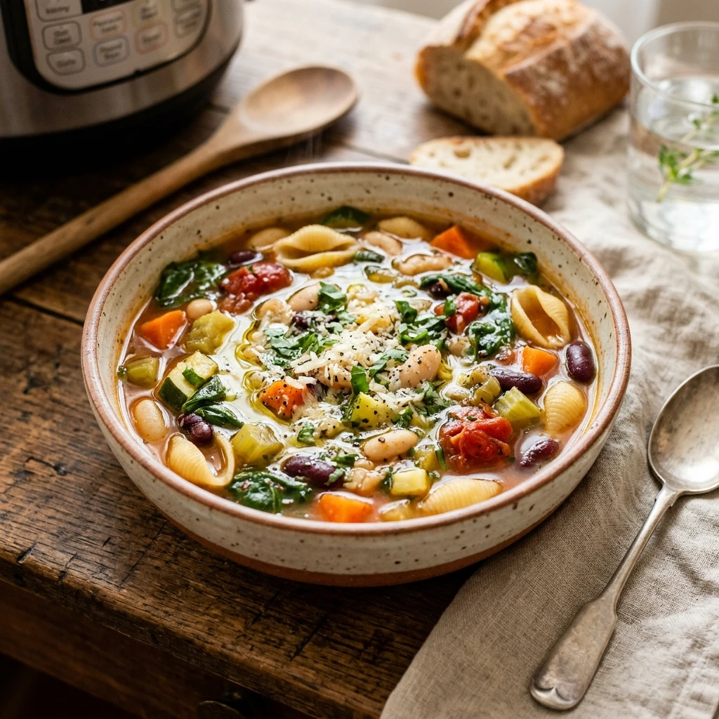 Instant Pot Minestrone Soup Easy 20 Min One Pot Family Budget