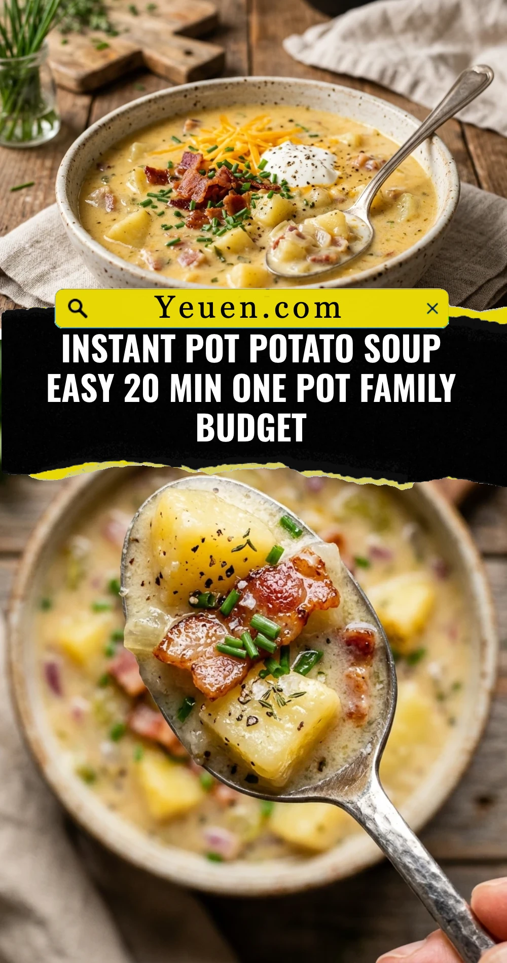 Instant Pot Potato Soup Easy 20 Min One Pot Family Budget