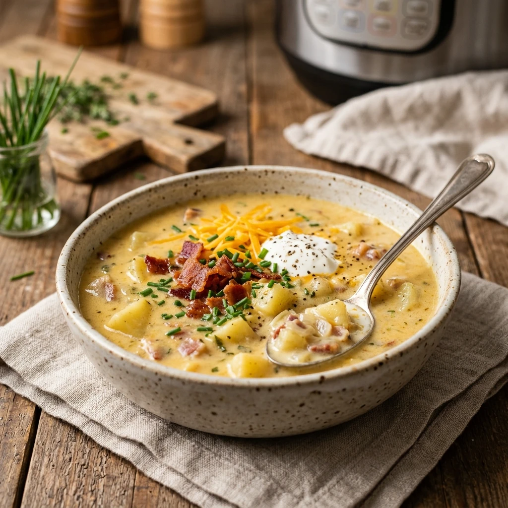 Instant Pot Potato Soup Easy 20 Min One Pot Family Budget