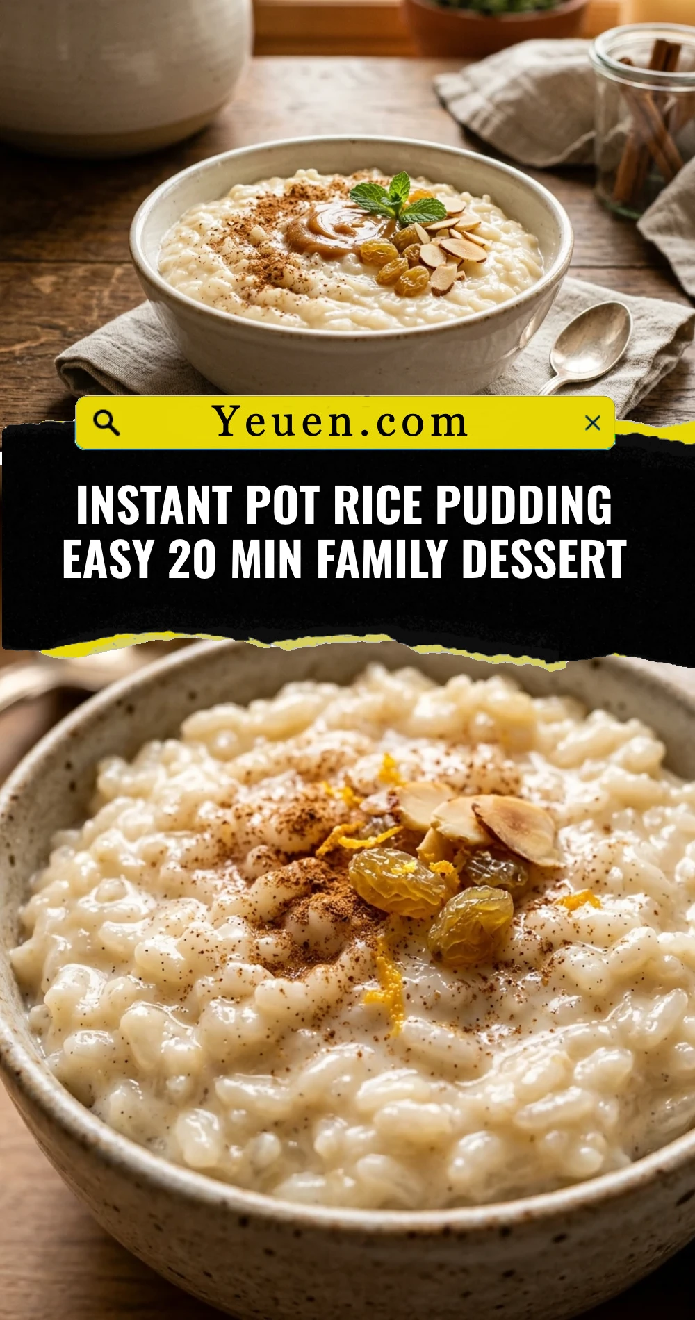Instant Pot Rice Pudding Easy 20 Min Family Dessert