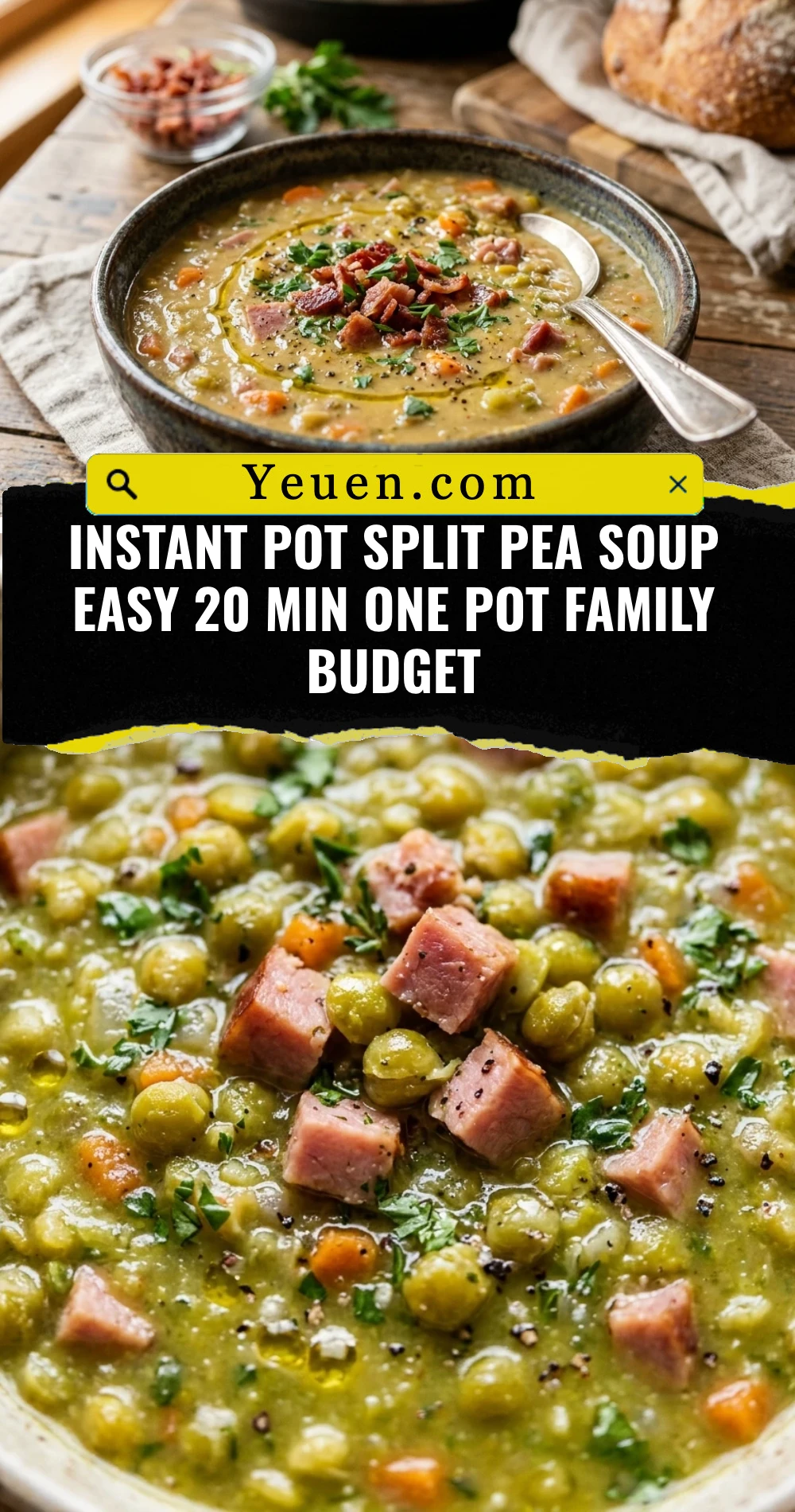 Instant Pot Split Pea Soup Easy 20 Min One Pot Family Budget