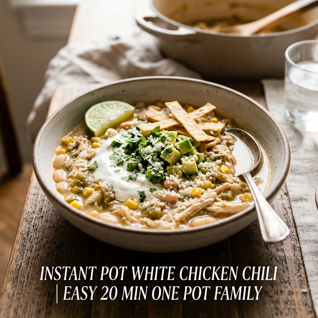 Instant Pot White Chicken Chili Easy 20 Min One Pot Family