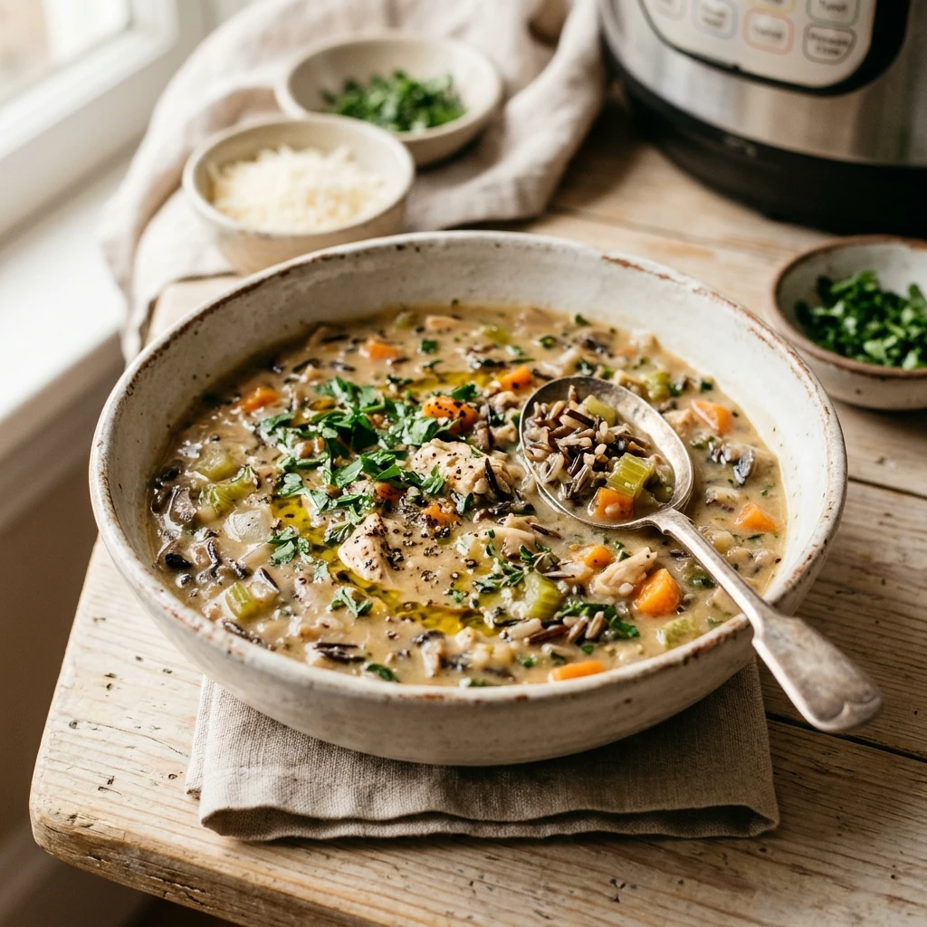 Instant Pot Wild Rice Soup Easy One Pot Family Grains