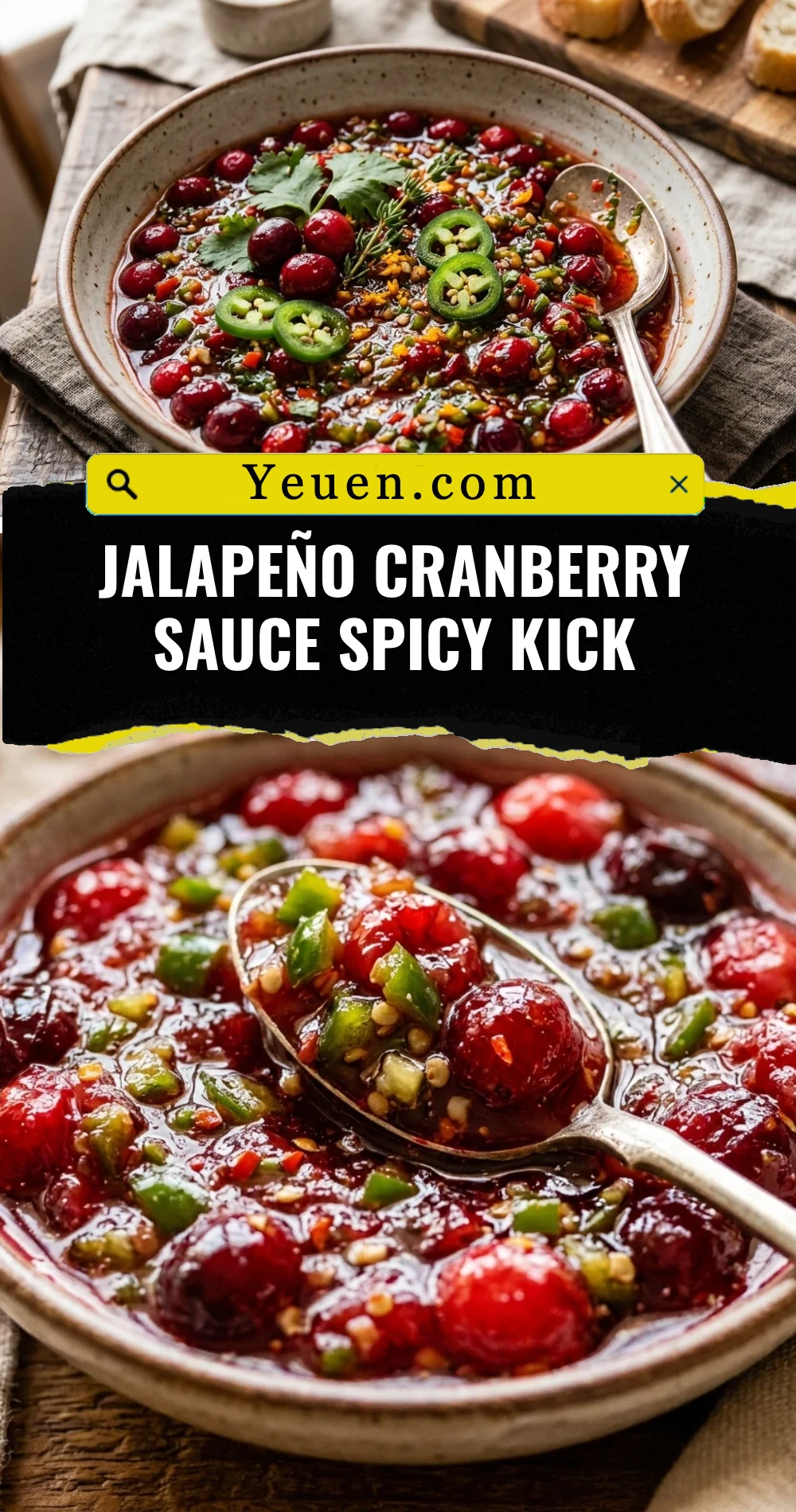 Jalapeño Cranberry Sauce Spicy Kick