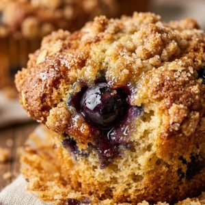 Jumbo Blueberry Muffins With Streusel Bakery Style No Fail