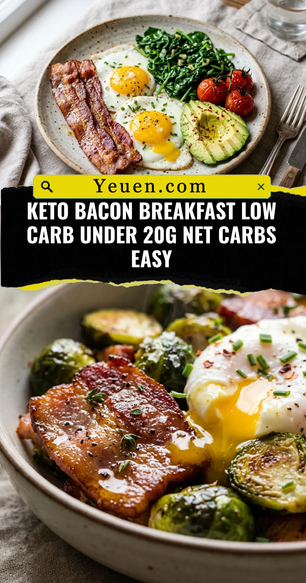 Keto Bacon Breakfast Low Carb Under 20g Net Carbs Easy