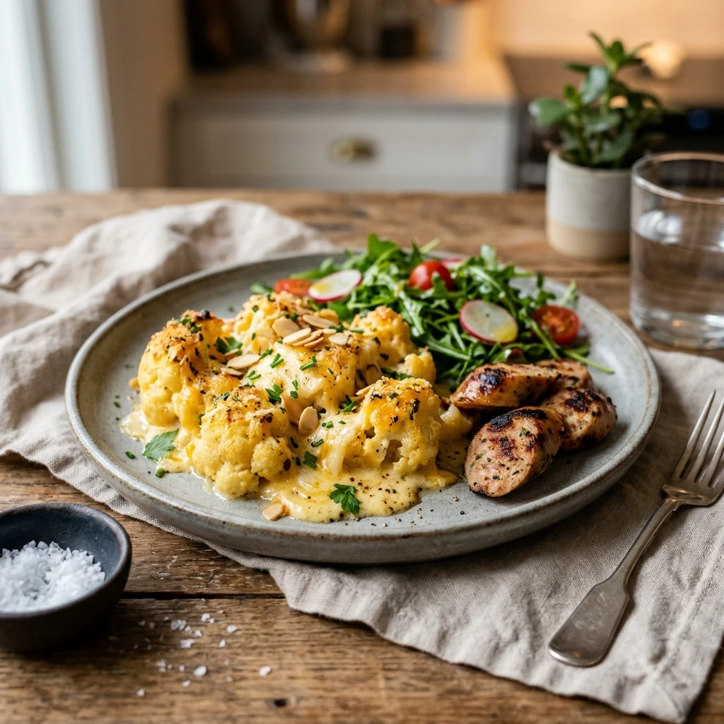 Keto Cauliflower Dinner Low Carb Under 20g Net Carbs Easy Meal