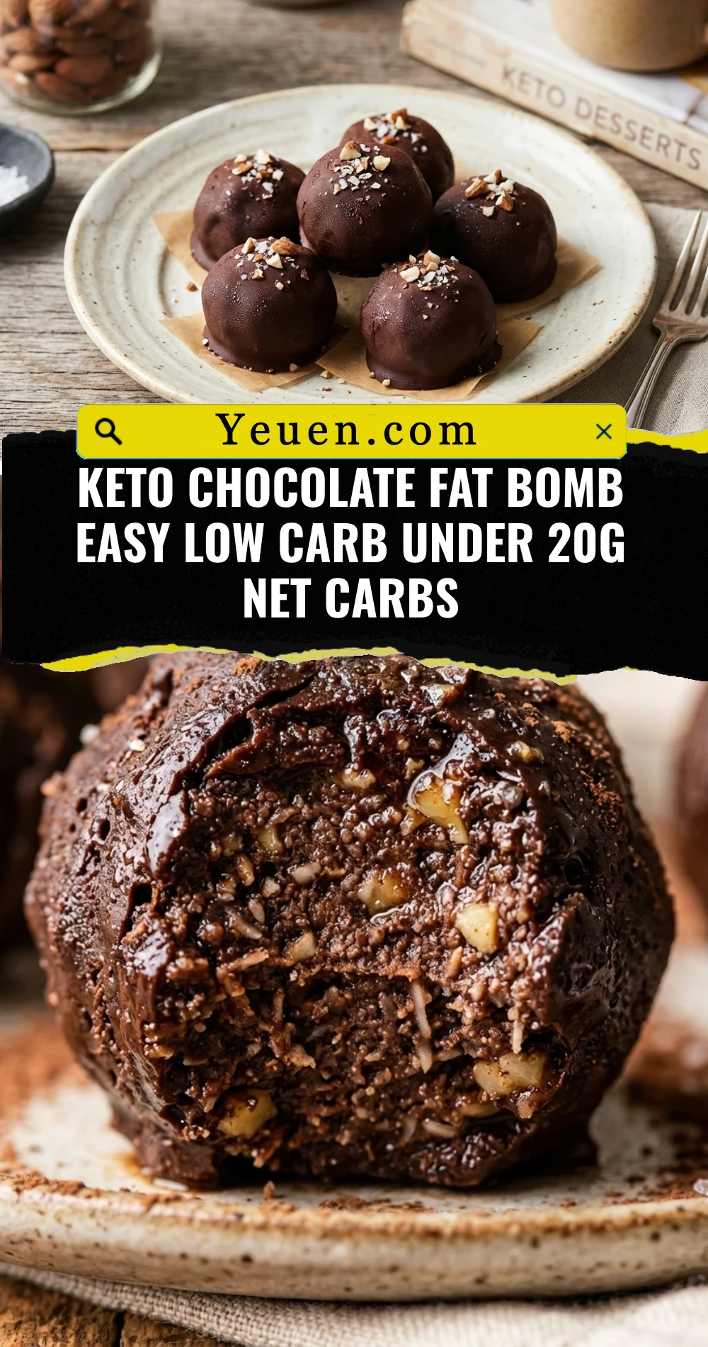 Keto Chocolate Fat Bomb Easy Low Carb Under 20g Net Carbs