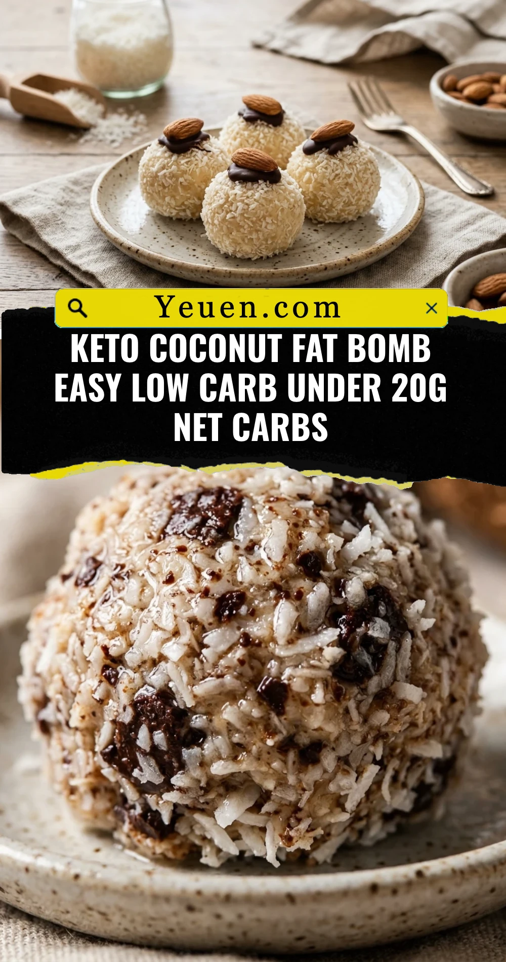 Keto Coconut Fat Bomb Easy Low Carb Under 20g Net Carbs