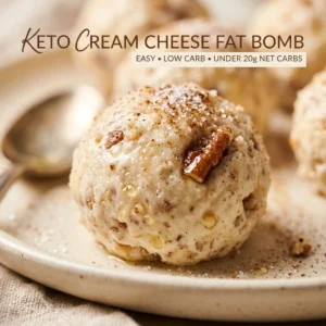 Keto Cream Cheese Fat Bomb Easy Low Carb Under 20g Net Carbs