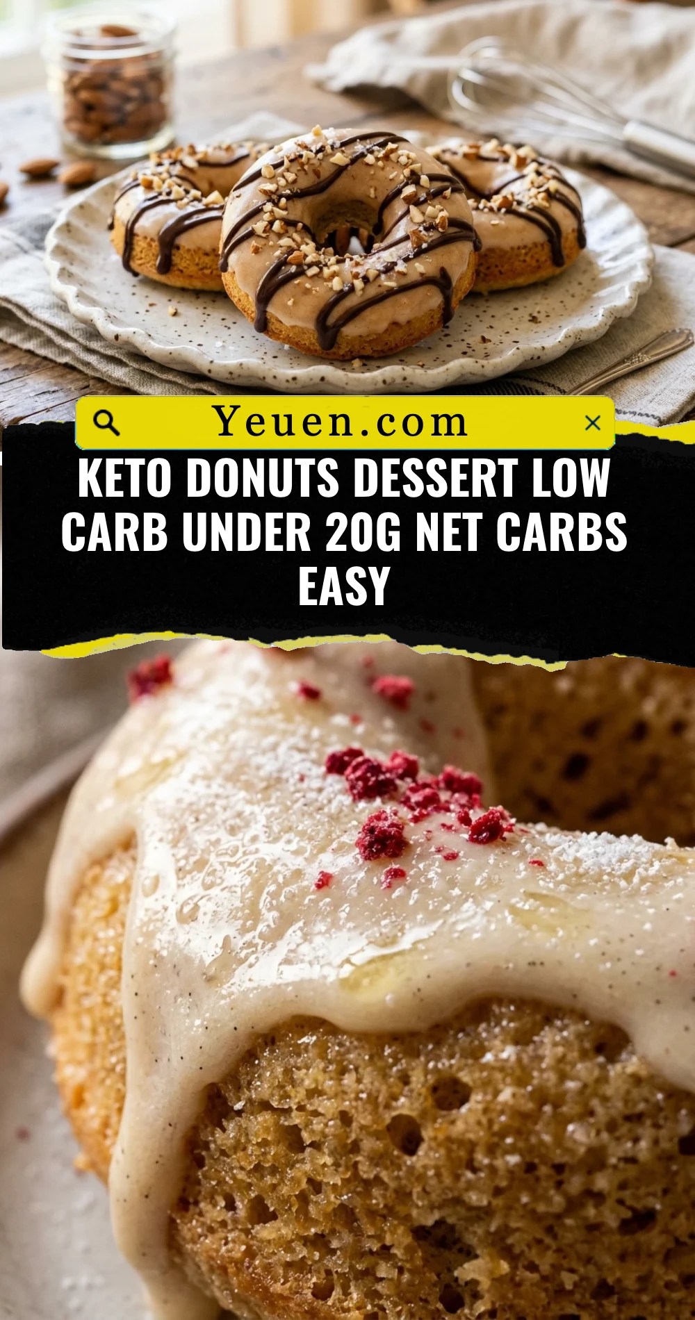Keto Donuts Dessert Low Carb Under 20g Net Carbs Easy