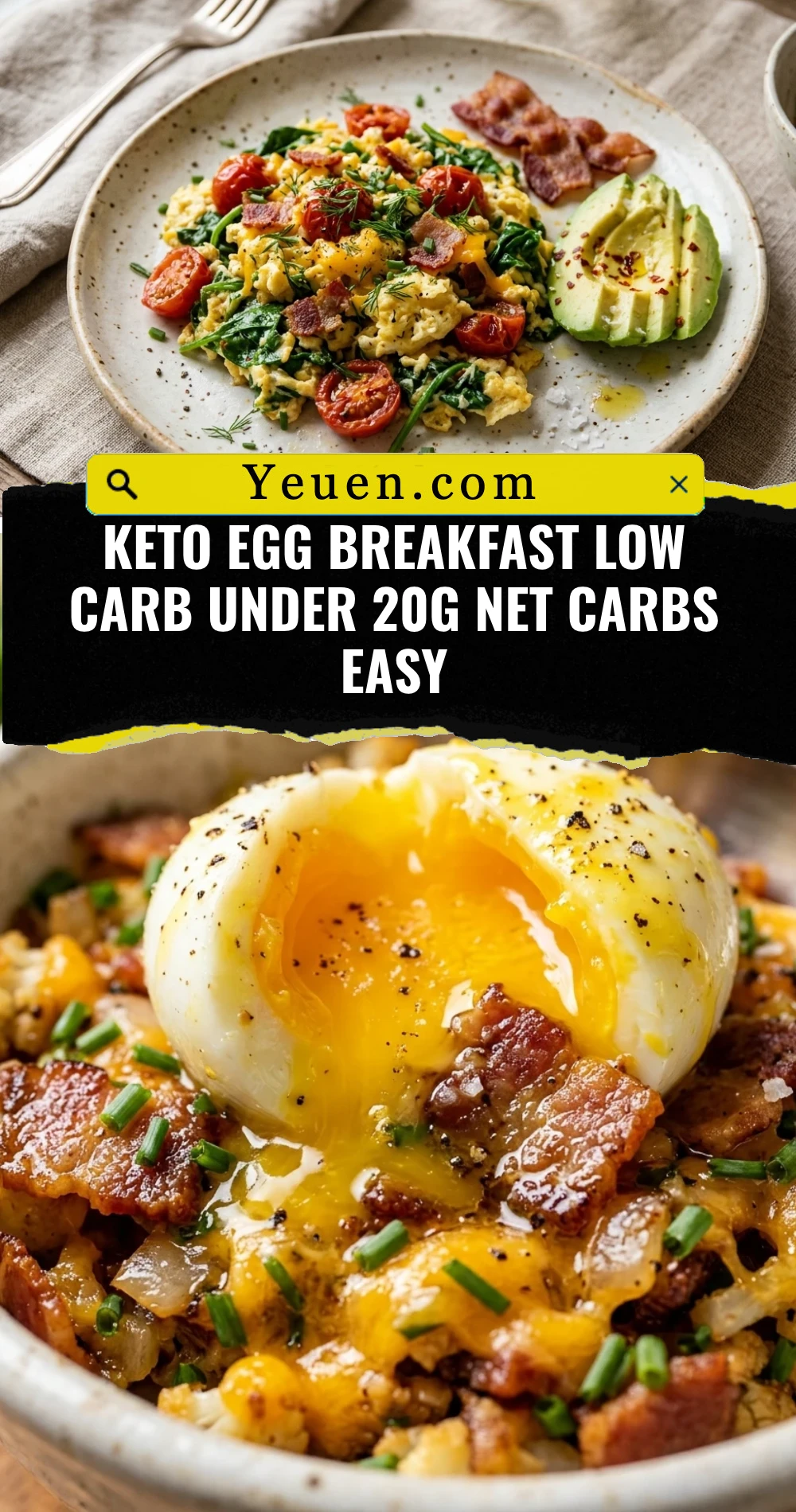 Keto Egg Breakfast Low Carb Under 20g Net Carbs Easy