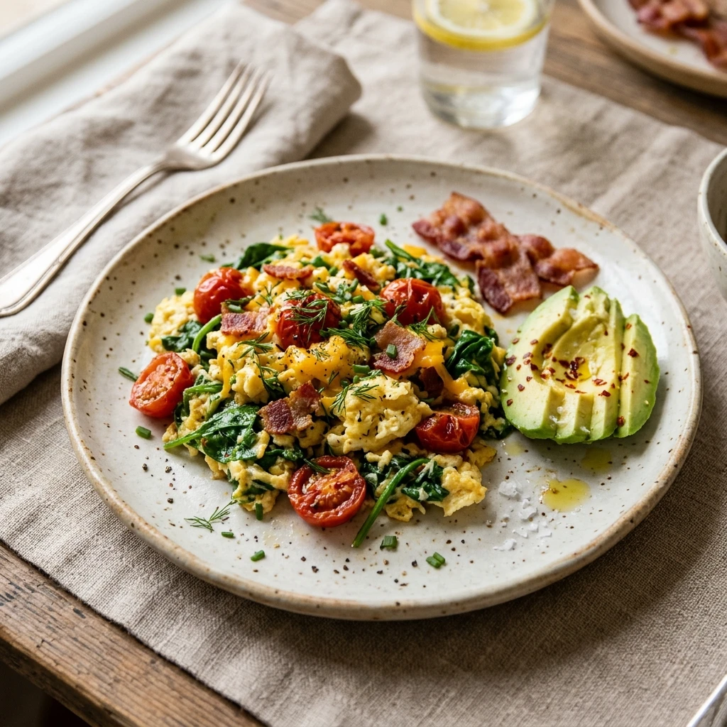 Keto Egg Breakfast Low Carb Under 20g Net Carbs Easy
