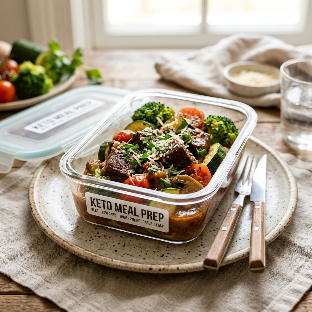 Keto Meal Prep Beef Low Carb Under 20g Net Carbs Easy