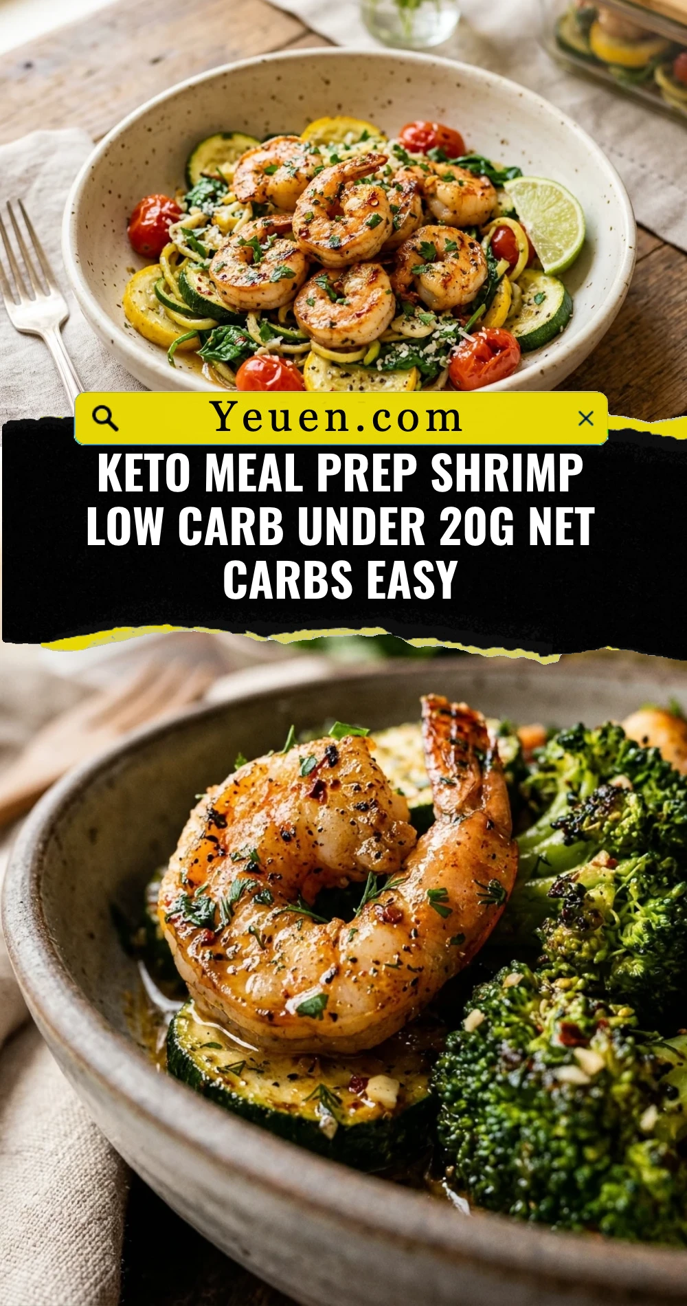 Keto Meal Prep Shrimp Low Carb Under 20g Net Carbs Easy