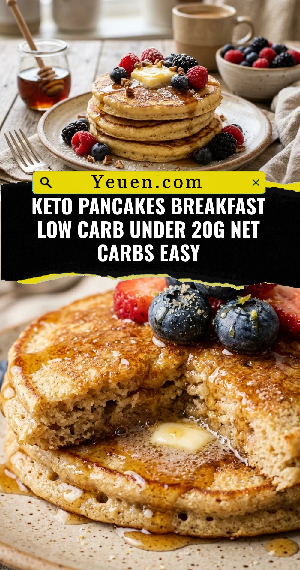 Keto Pancakes Breakfast Low Carb Under 20g Net Carbs Easy