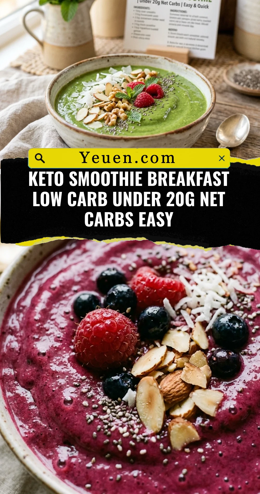 Keto Smoothie Breakfast Low Carb Under 20g Net Carbs Easy