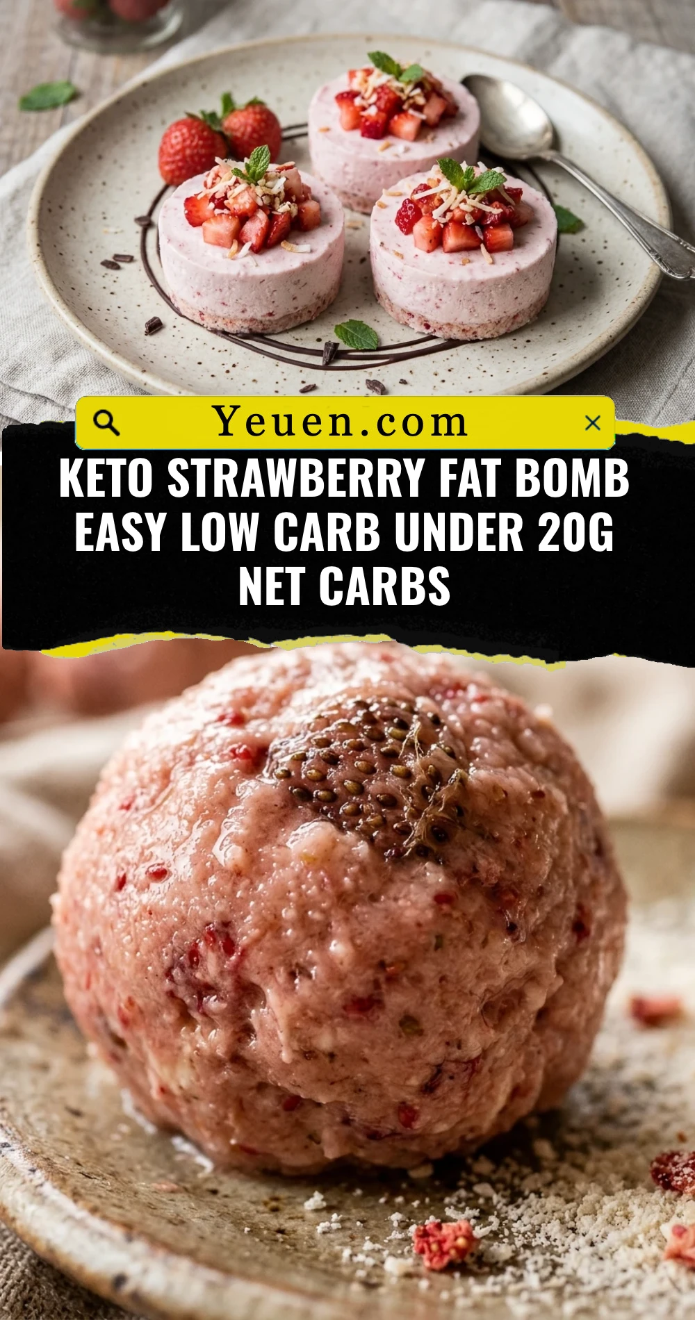 Keto Strawberry Fat Bomb Easy Low Carb Under 20g Net Carbs