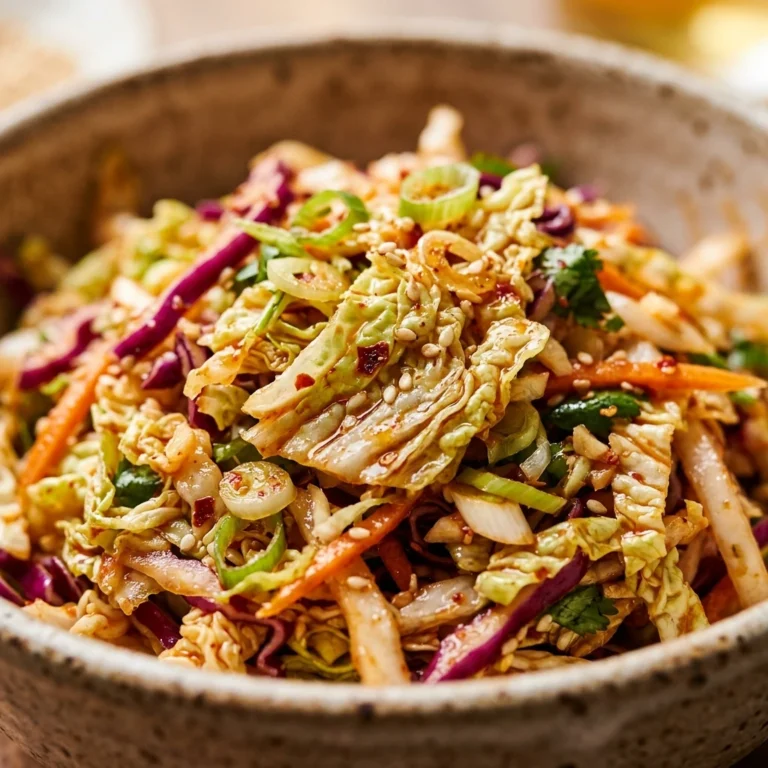 Korean Cabbage Slaw Spicy No Mayo Budget 2026 Healthy Easy Crunchy