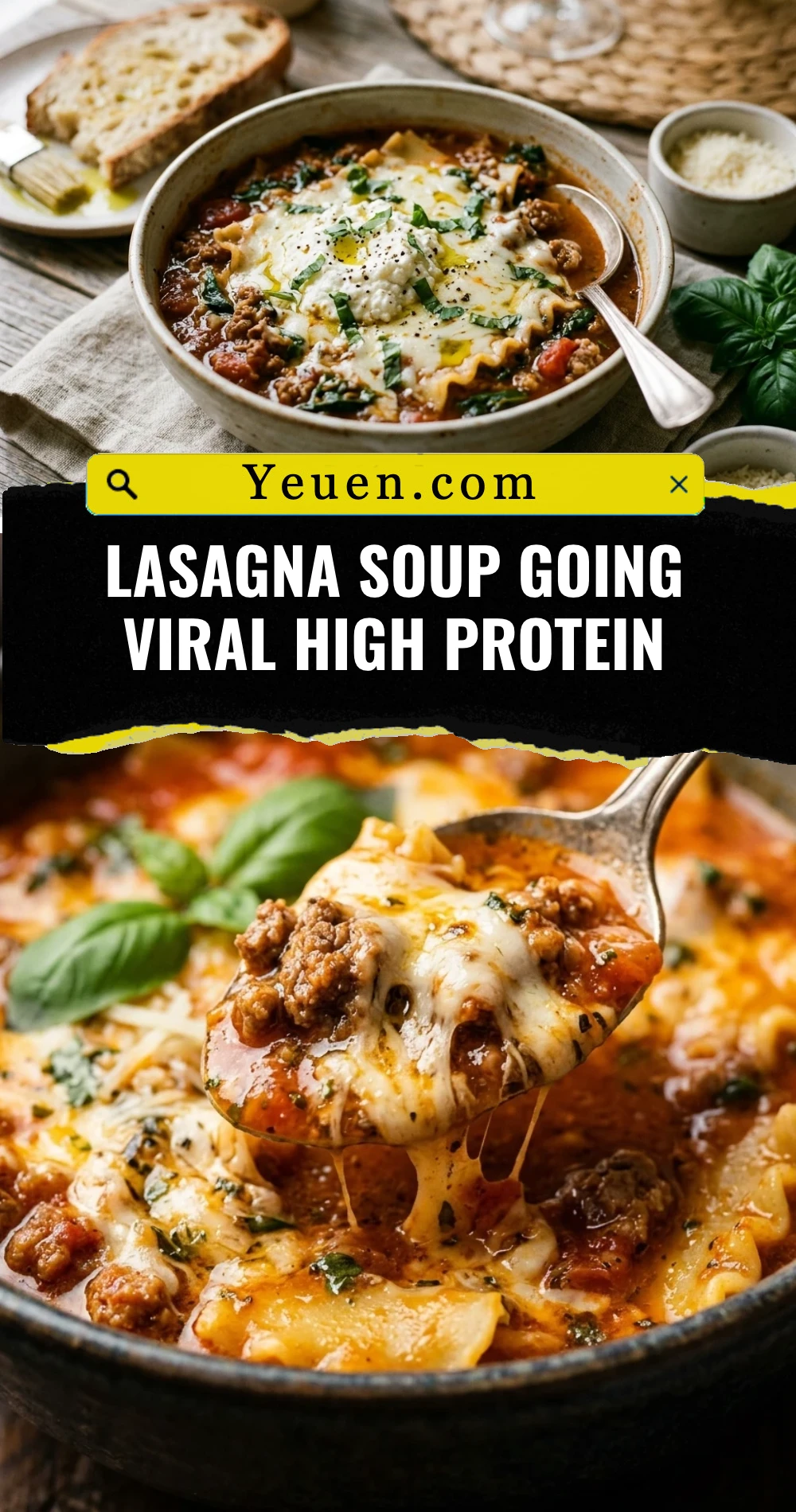 Lasagna Soup Going Viral High Protein