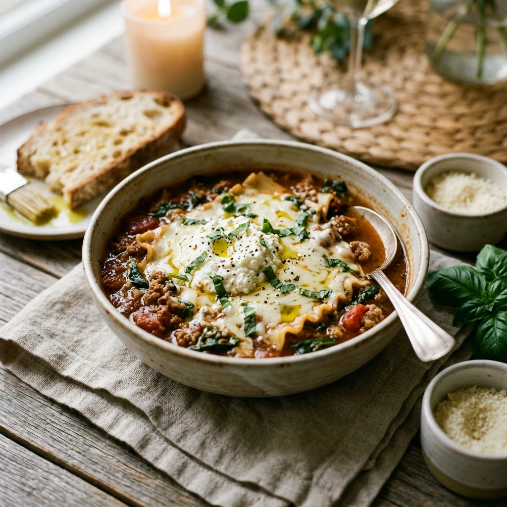 Lasagna Soup Going Viral High Protein