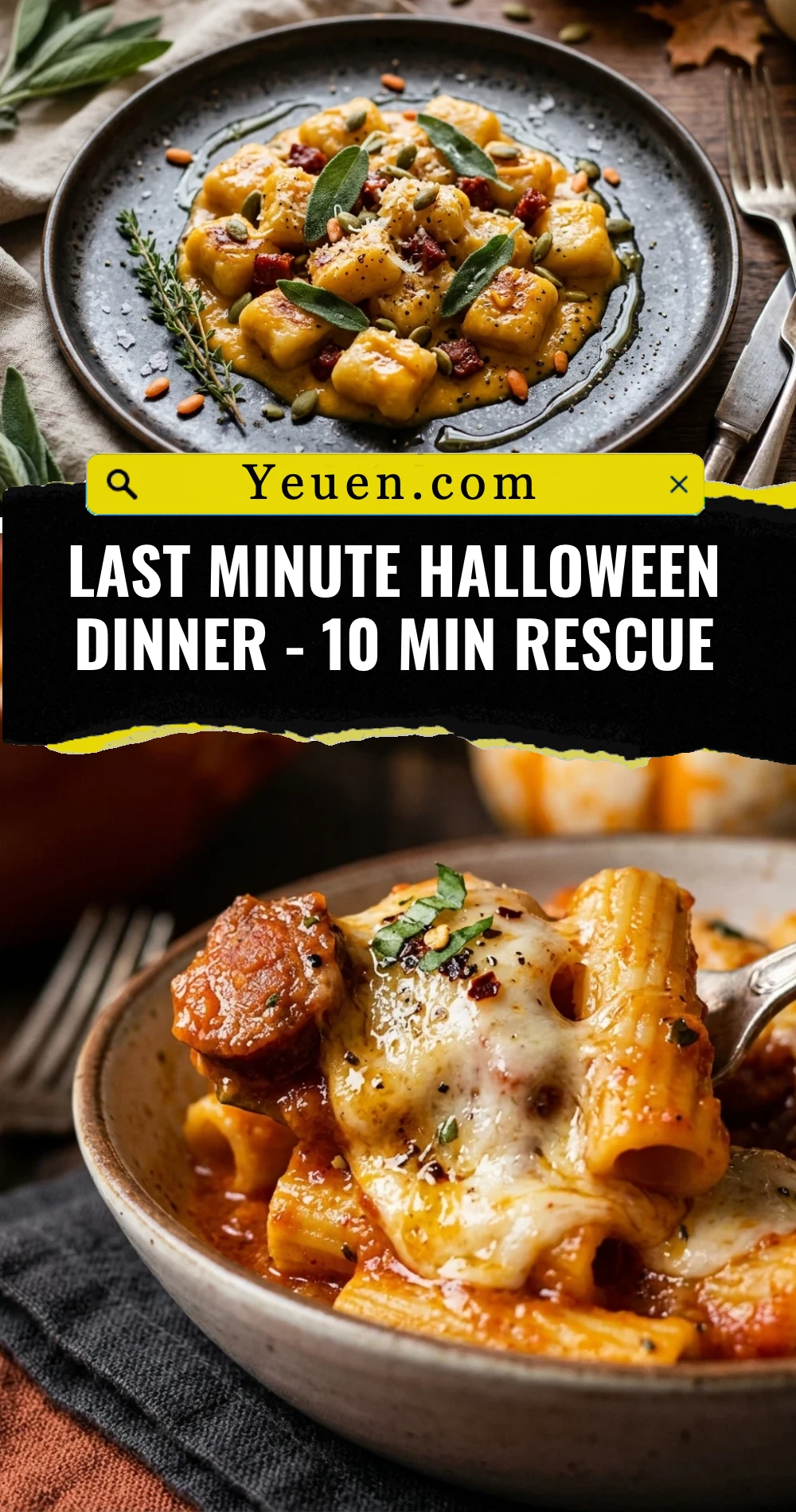 Last Minute Halloween Dinner - 10 Min Rescue