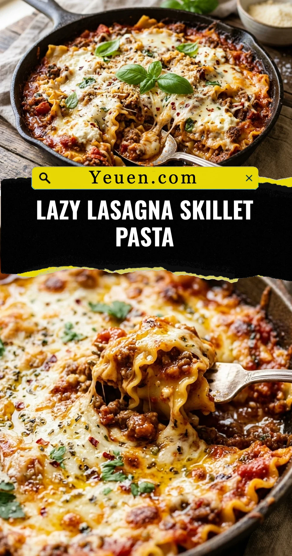 Lazy Lasagna Skillet Pasta