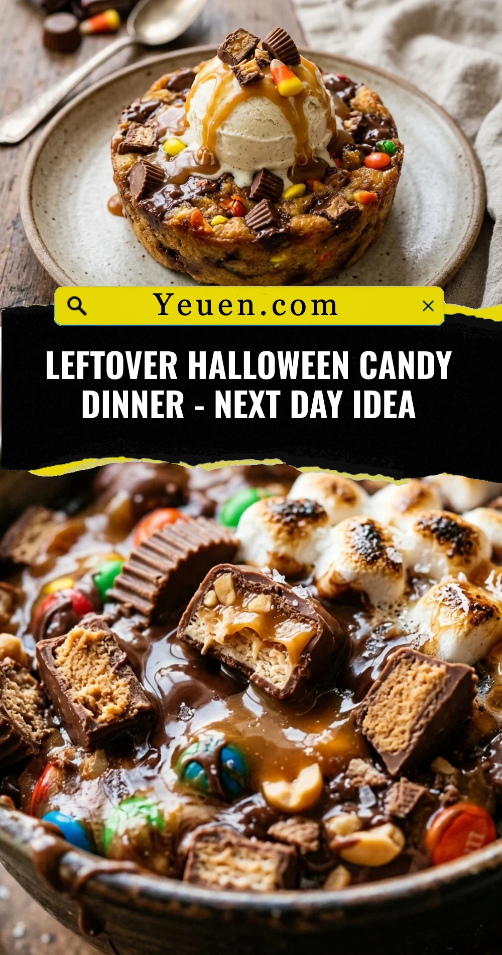 Leftover Halloween Candy Dinner - Next Day Idea
