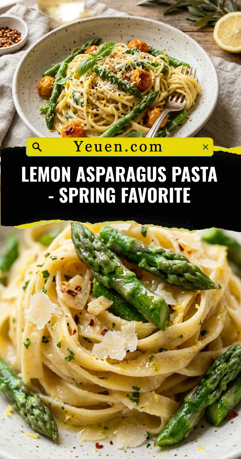 Lemon Asparagus Pasta - Spring Favorite
