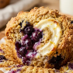 Lemon Blueberry Muffins With Cream Cheese Swirl Bakery