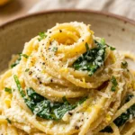 Lemon Ricotta Pasta with Spinach
