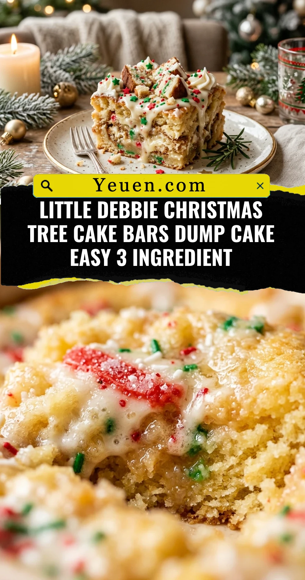 Little Debbie Christmas Tree Cake Bars Dump Cake Easy 3 Ingredient
