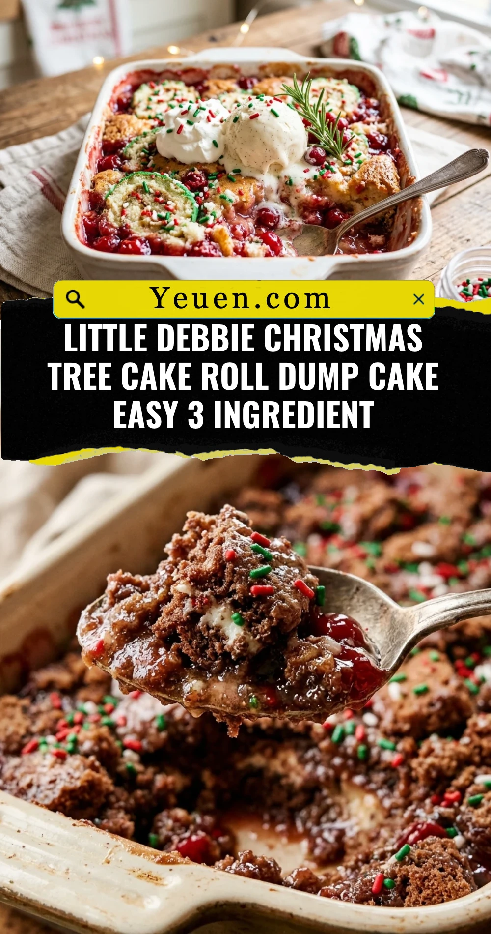 Little Debbie Christmas Tree Cake Roll Dump Cake Easy 3 Ingredient