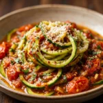 Low Carb Zucchini Noodle Pasta