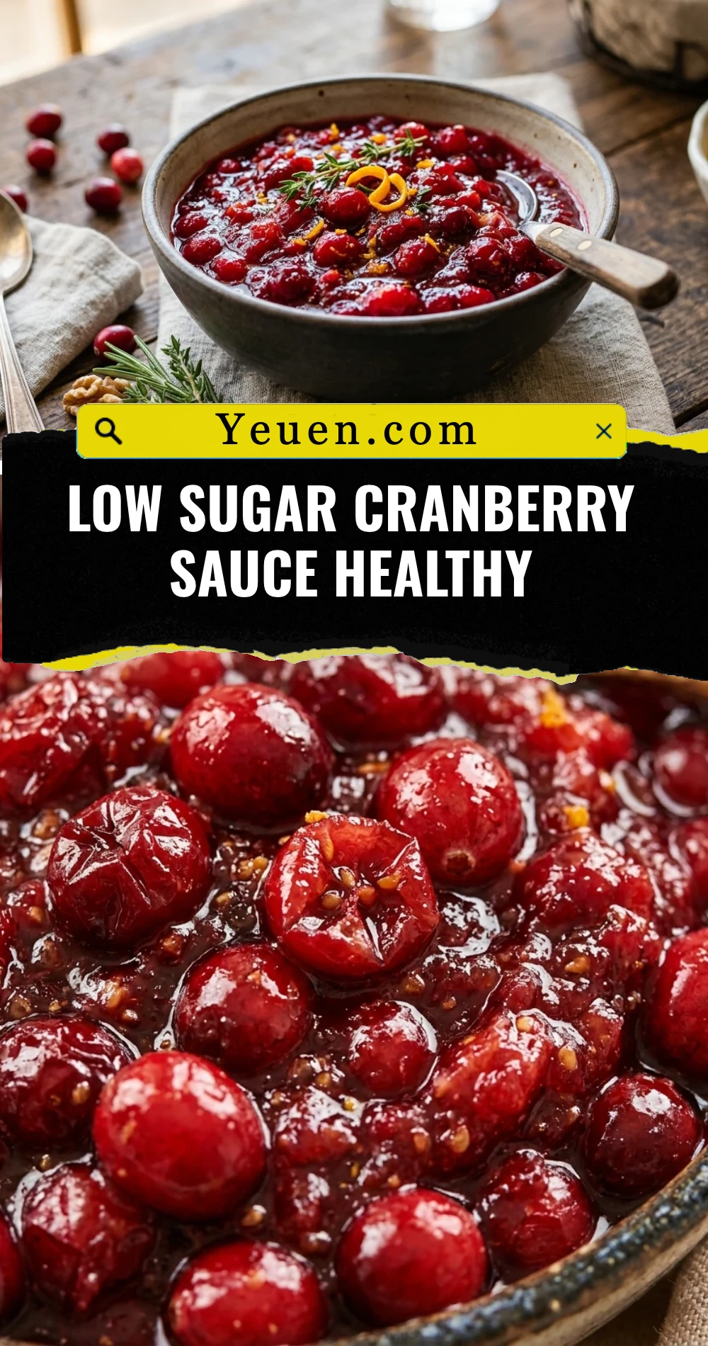 Low Sugar Cranberry Sauce Healthy