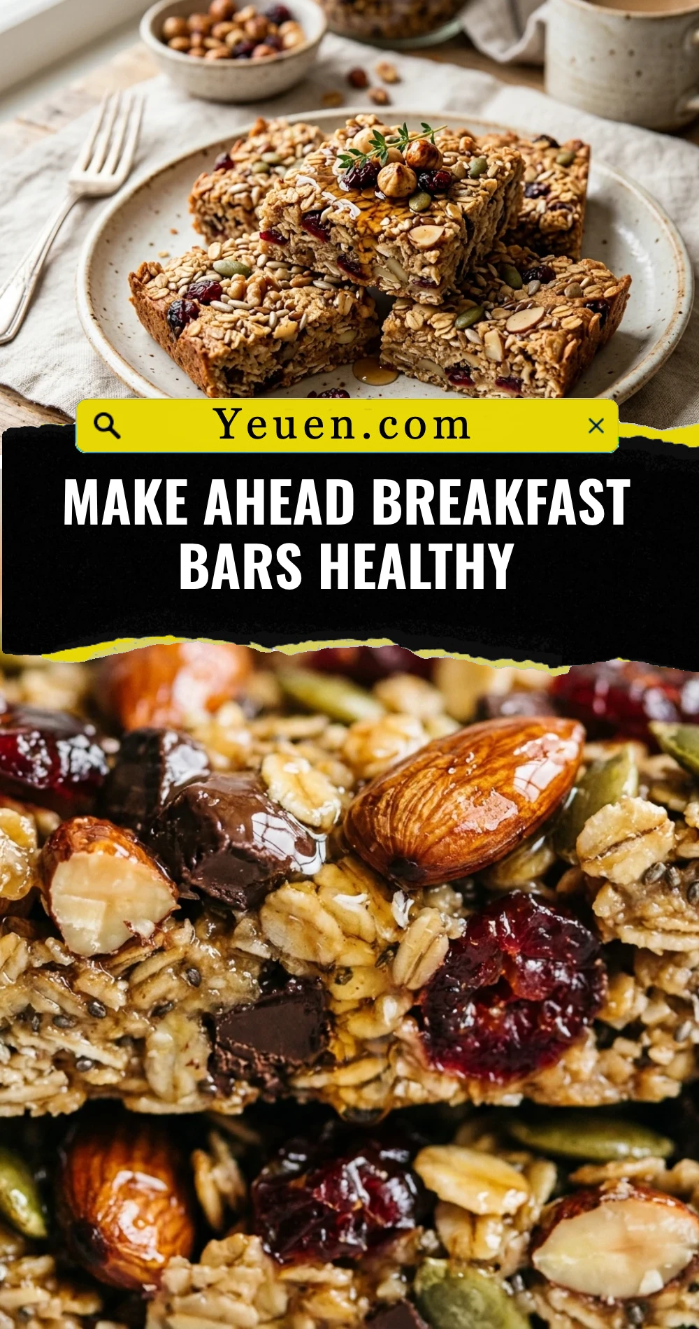 Make Ahead Breakfast Bars Healthy