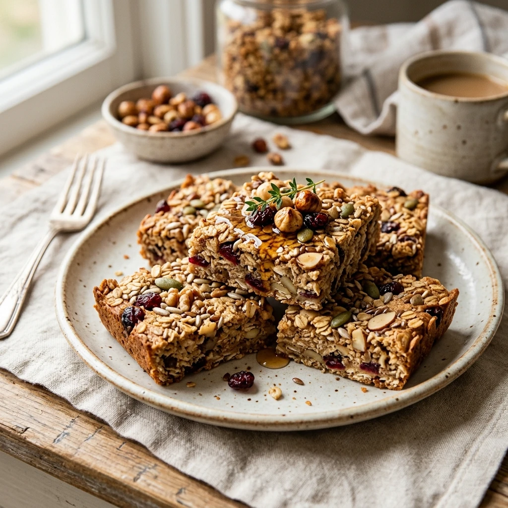 Make Ahead Breakfast Bars Healthy