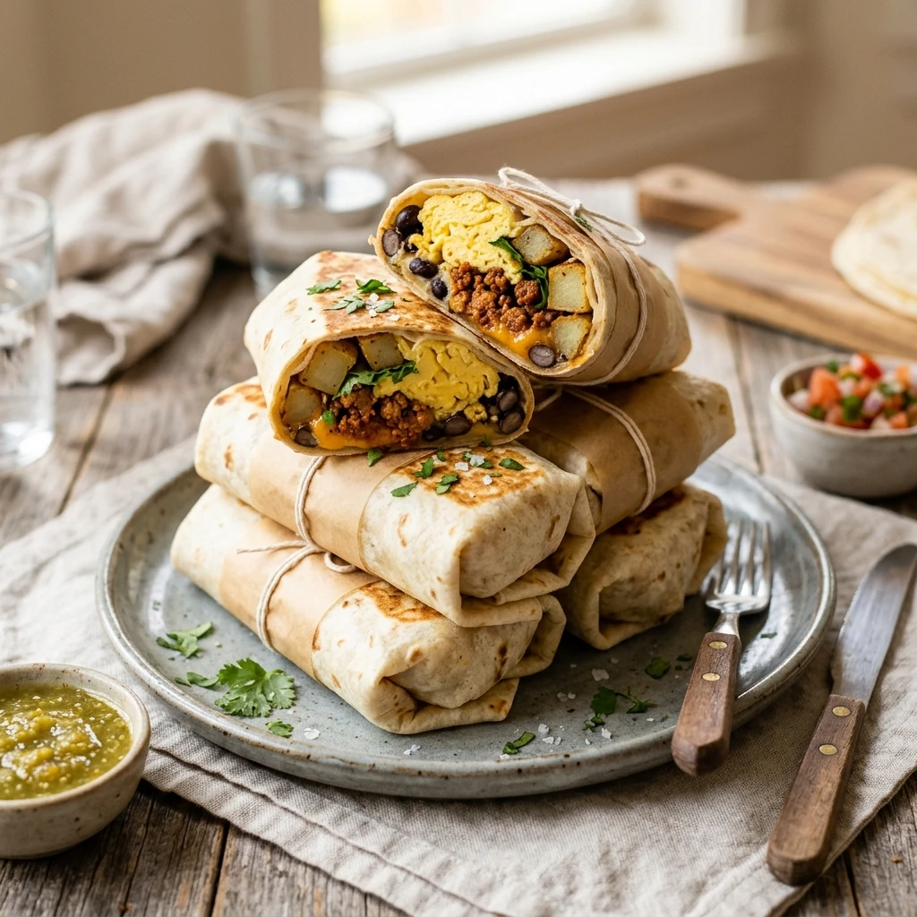 Make Ahead Breakfast Burritos Freezer