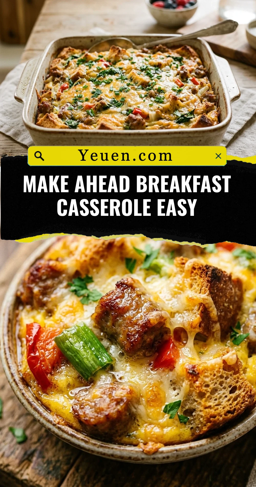 Make Ahead Breakfast Casserole Easy