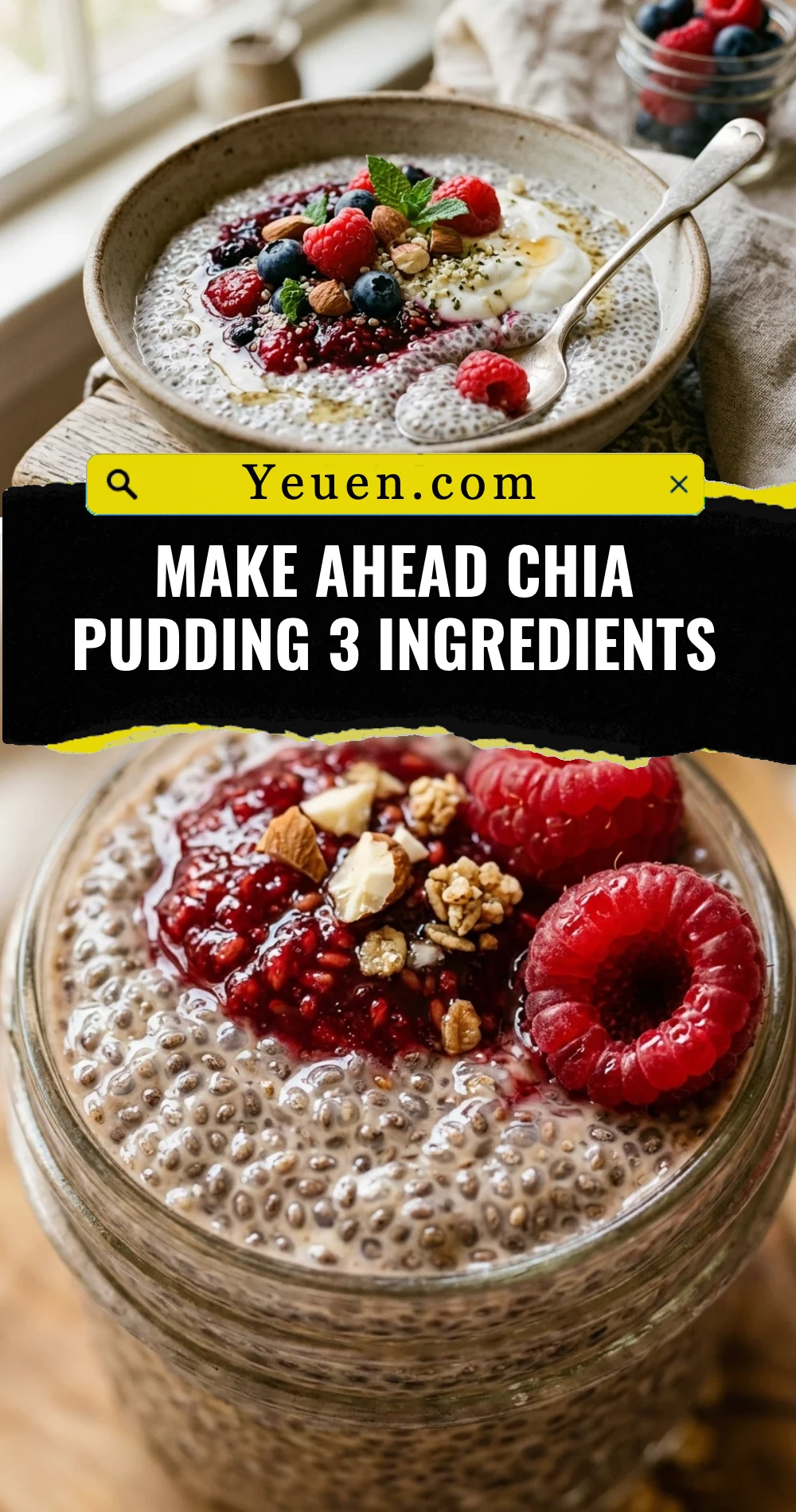 Make Ahead Chia Pudding 3 Ingredients