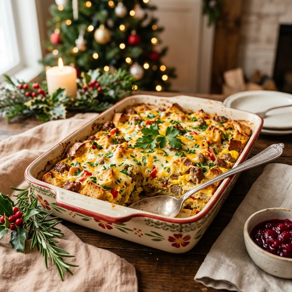 Make Ahead Christmas Casserole Easy Budget Feed A Crowd