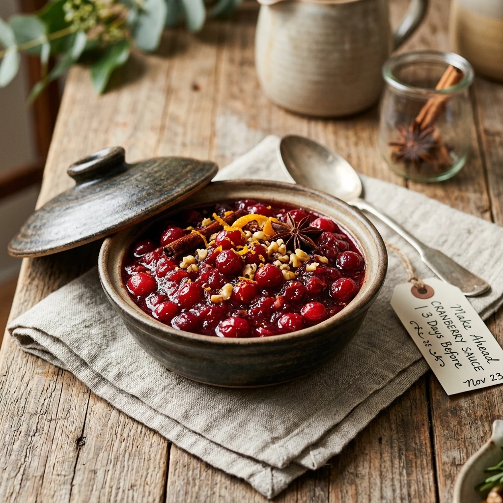 Make Ahead Cranberry Sauce 3 Days Before