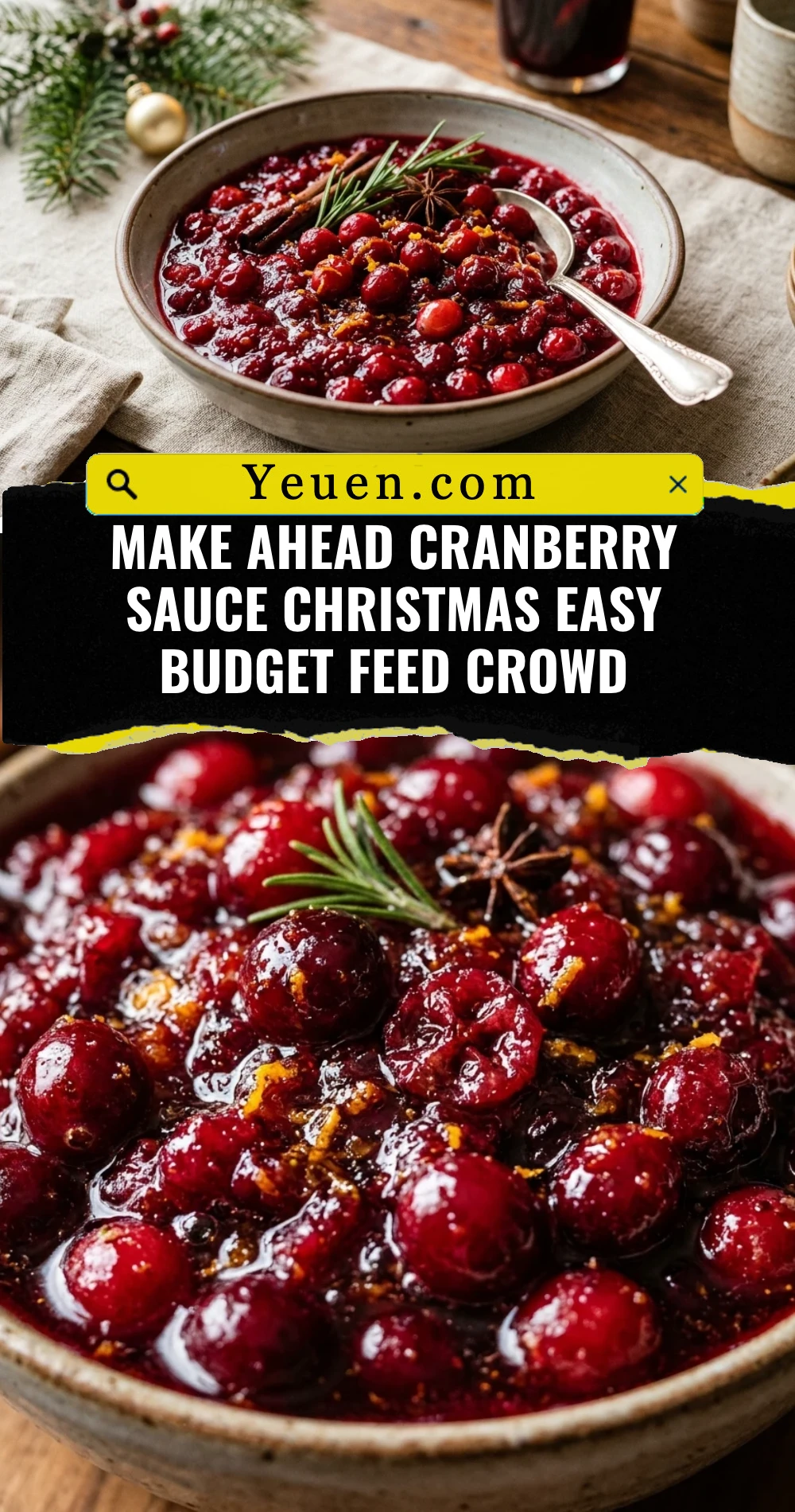 Make Ahead Cranberry Sauce Christmas Easy Budget Feed Crowd
