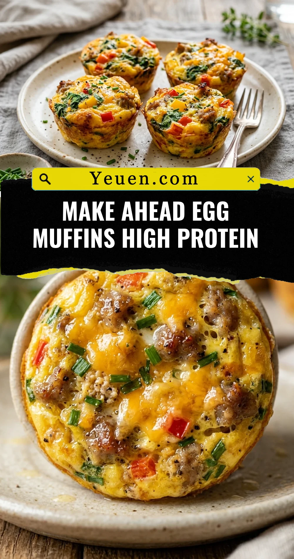 Make Ahead Egg Muffins High Protein