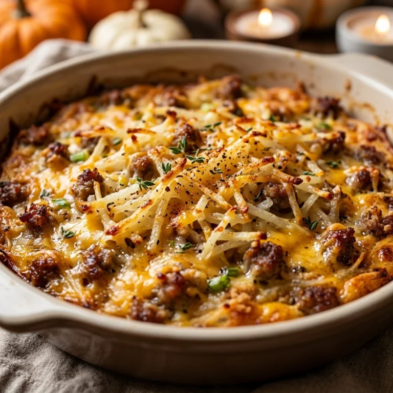 Make Ahead Hash Brown Breakfast Casserole Thanksgiving Easy