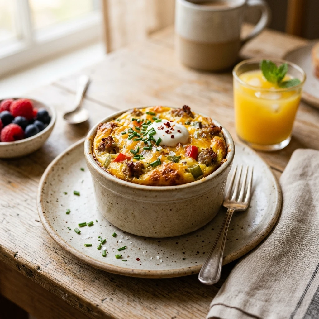 Make Ahead High Protein Breakfast Casserole Cups 5 Minute No Fail Budget
