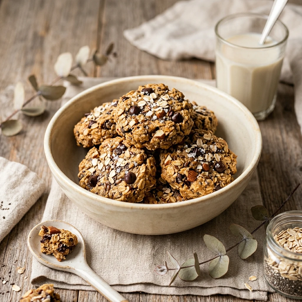 Make Ahead High Protein Breakfast Cookies No Bake 5 Minute Weight Loss Healthy