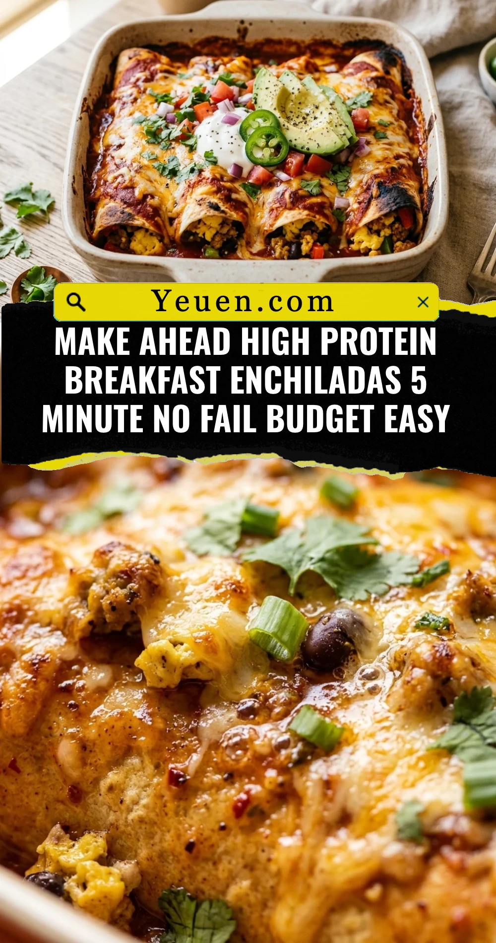 Make Ahead High Protein Breakfast Enchiladas 5 Minute No Fail Budget Easy