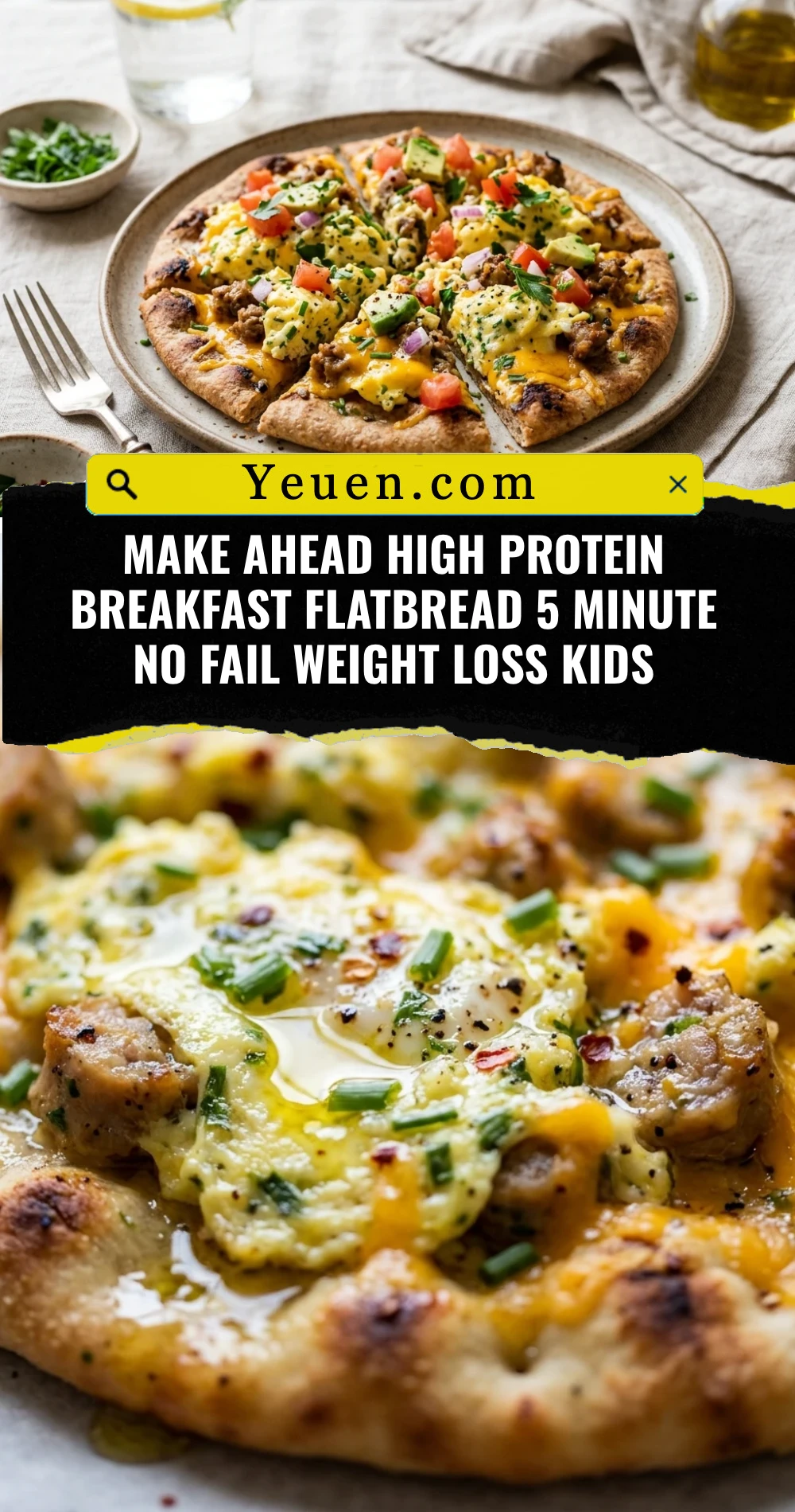 Make Ahead High Protein Breakfast Flatbread 5 Minute No Fail Weight Loss Kids